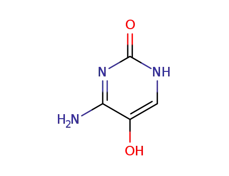 Molecular Structure of 13484-95-2 (2(1H)-Pyrimidinone, 4-amino-5-hydroxy- (9CI))