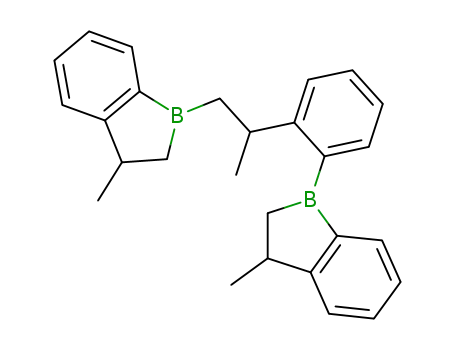 3-methyl-1-{2-[1-methyl-2-(3-methyl-2,3-dihydro-benzo[<i>b</i>]borol-1-yl)-ethyl]-phenyl}-2,3-dihydro-1<i>H</i>-benzo[<i>b</i>]borole