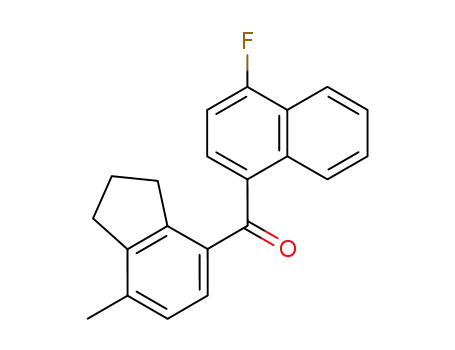 Molecular Structure of 855293-72-0 (4-Methyl-7-<4-fluor-naphthoyl-(1)>-hydrinden)
