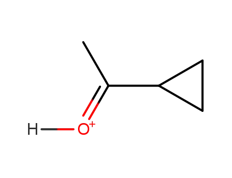 Molecular Structure of 70058-20-7 (1-Cyclopropyl-ethylidene-oxonium)