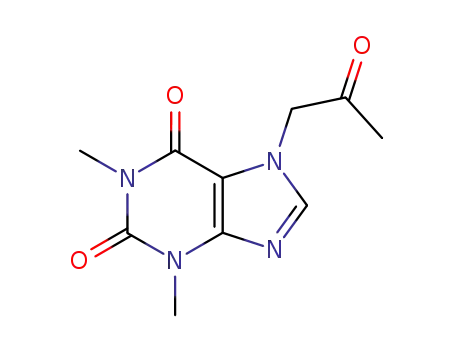 Molecular Structure of 10226-64-9 (1,3-dimethyl-7-(2-oxopropyl)-3,7-dihydro-1H-purine-2,6-dione)