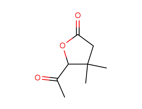 Molecular Structure of 115118-28-0 (2(3H)-Furanone, 5-acetyldihydro-4,4-dimethyl- (9CI))