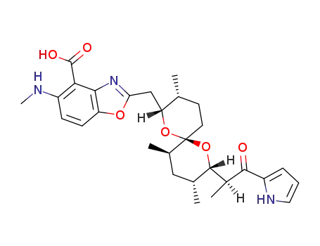 5-(methylamino)-2-[[(2S,3R,5R,8R,9R)-3,5,9-trimethyl-2-[(2S)-1-oxo-1-(1H-pyrrol-2-yl)propan-2-yl]-1,7-dioxaspiro[5.5]undecan-8-yl]methyl]-1,3-benzoxazole-4-carboxylic acid
