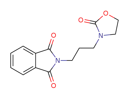 Molecular Structure of 23545-33-7 (1H-Isoindole-1,3(2H)-dione, 2-[3-(2-oxo-3-oxazolidinyl)propyl]-)