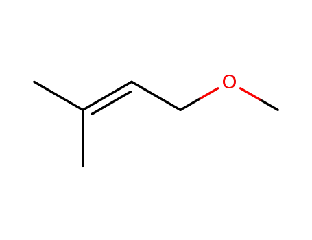 Molecular Structure of 22093-99-8 (Methyl 3-methyl-2-butenyl ether)