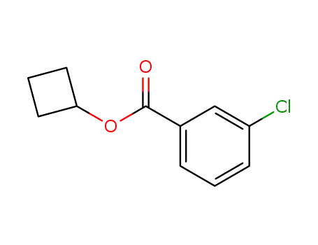 Molecular Structure of 70458-27-4 (cyclobutyl m-chlorobenzoate)