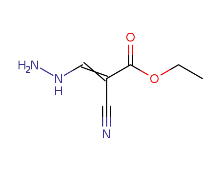 2-Cyano-3-hydrazinopropenoic acid ethyl ester