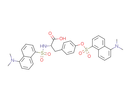 Molecular Structure of 1111-06-4 (L-Tyrosine, N-[[5-(dimethylamino)-1-naphthalenyl]sulfonyl]-,
5-(dimethylamino)-1-naphthalenesulfonate (ester))