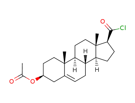 Molecular Structure of 7429-97-2 (3β-acetoxy-5-etienic acid chloride)