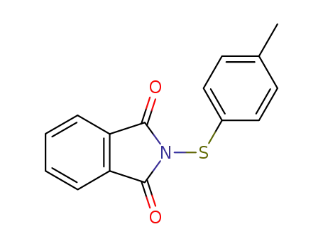 Molecular Structure of 15199-26-5 (2-[(4-methylphenyl)sulfanyl]-1H-isoindole-1,3(2H)-dione)