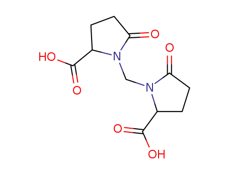 Molecular Structure of 55780-25-1 (1,1'-methylenebis(5-oxo-DL-proline))