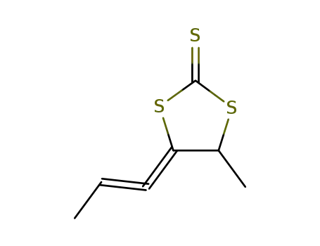 Molecular Structure of 144587-65-5 (4-propenylidene-5-methyl-1,3-dithiolane-2-thione)