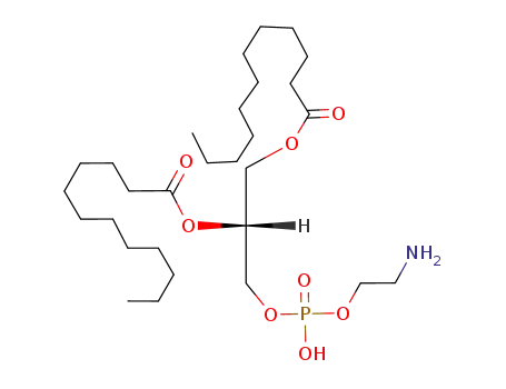 Molecular Structure of 42436-56-6 (1,2-Dilauroyl-sn-Glycero-3-PhosphatidylethanolaMine)
