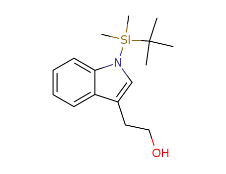 Molecular Structure of 189635-56-1 (1H-Indole-3-ethanol, 1-[(1,1-dimethylethyl)dimethylsilyl]-)