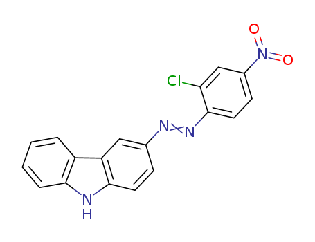 9H-Carbazole,3-[2-(2-chloro-4-nitrophenyl)diazenyl]-