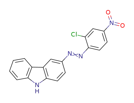 Molecular Structure of 64071-87-0 (3-[(2-chloro-4-nitrophenyl)azo]-9H-carbazole)