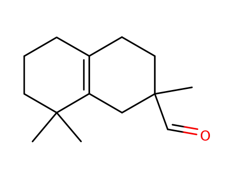 Molecular Structure of 59742-28-8 (1,2,3,4,5,6,7,8-octahydro-2,8,8-trimethylnaphthalene-2-carbaldehyde)