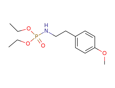 Molecular Structure of 86423-53-2 ([2-(4-Methoxy-phenyl)-ethyl]-phosphoramidic acid diethyl ester)