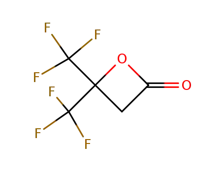 Molecular Structure of 1718-33-8 (3,3-BIS(TRIFLUOROMETHYL)-2-OXETANONE)