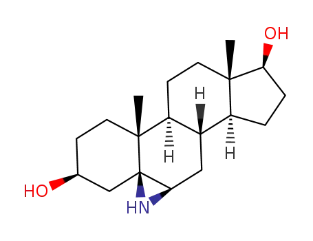 Molecular Structure of 165194-92-3 (5α,6α-dihydro-1'H-azirino<5,6>-5α-androstane-3β,17β-diol)