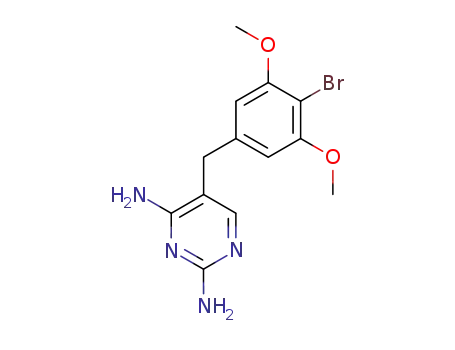 Molecular Structure of 56518-41-3 (Brodimoprim)