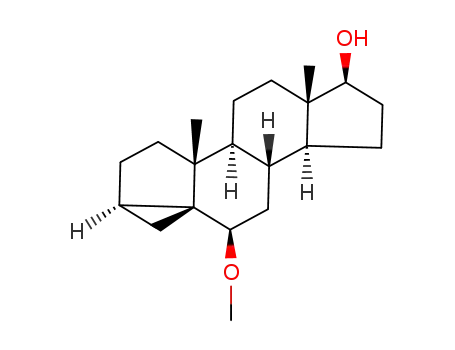 Molecular Structure of 55542-21-7 (6β-methoxy-3α,5-cyclo-5α-androstan-17β-ol)