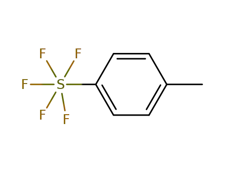 Molecular Structure of 203126-21-0 (4-Methylphenylsulphur pentafluoride)