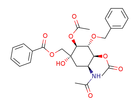 Benzoic acid (1R,2S,3R,4S,5S)-2,4-diacetoxy-5-acetylamino-3-benzyloxy-1-hydroxy-cyclohexylmethyl ester