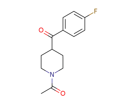Molecular Structure of 25519-77-1 (1-[4-(2,4-DIFLUORO-BENZOYL)-PIPERIDIN-1-YL]-ETHANONE)