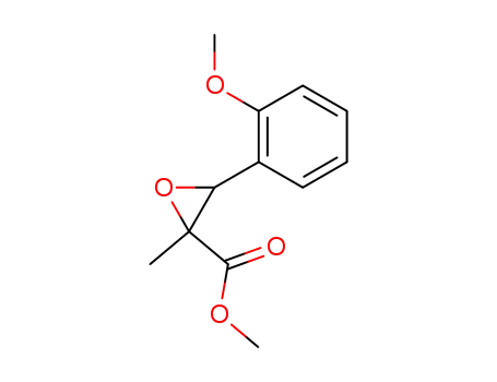 Molecular Structure of 1195263-64-9 (2,3-epoxy-3-(2-methoxy-phenyl)-2-methyl-propionic acid methyl ester)