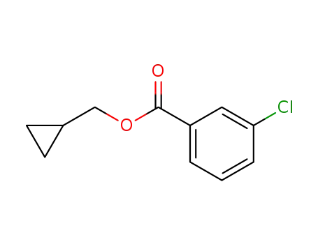 Molecular Structure of 70458-28-5 (cyclopropylmethyl m-chlorobenzoate)