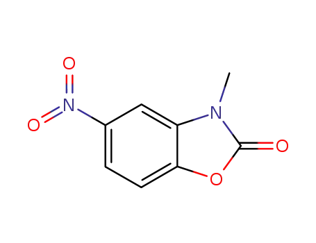 Molecular Structure of 101084-60-0 (3-Methyl-5-nitrobenzo[d]oxazol-2(3H)-one)