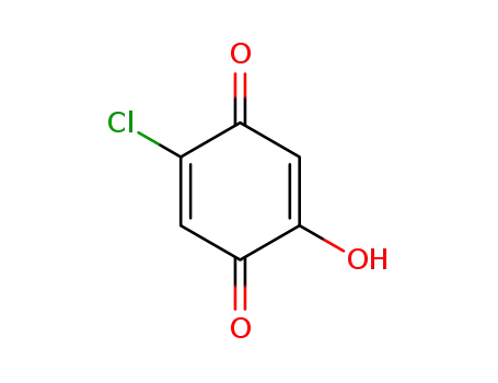 Molecular Structure of 89284-69-5 (p-Benzoquinone,  2-chloro-5-hydroxy-  (7CI))