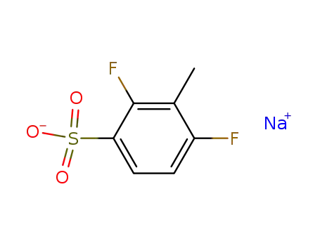 Molecular Structure of 149838-77-7 (Sodium; 2,4-difluoro-3-methyl-benzenesulfonate)