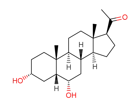 Molecular Structure of 570-78-5 (5-BETA-PREGNAN-3-ALPHA, 6-ALPHA-DIOL-20-ONE)