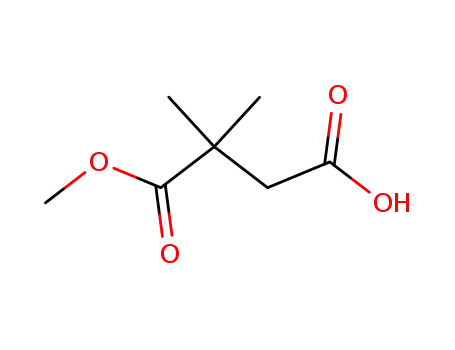 Molecular Structure of 32980-26-0 (1-Methyl 2,2-dimethylsuccinate)
