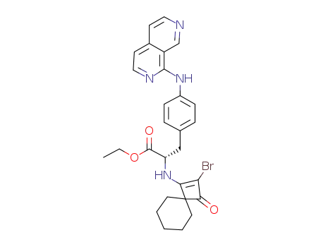 (S)-ethyl 3-(4-(2,7-naphthyridin-1-ylaMino)phenyl)-2-(2-broMo-3-oxospiro[3.5]non-1-en-1-ylaMino)propanoate