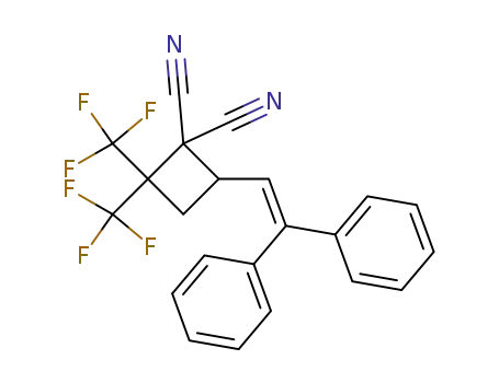 4-(2,2-Diphenyl-vinyl)-2,2-bis-trifluoromethyl-cyclobutane-1,1-dicarbonitrile
