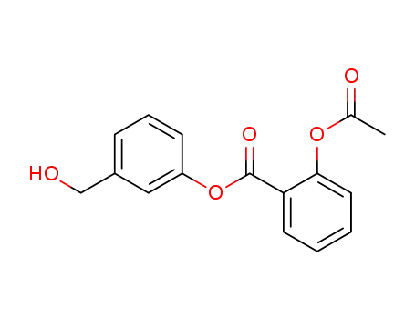 Molecular Structure of 287118-98-3 (2-(ACETYLOXY)BENZOIC ACID 3-(HYDROXYMETHYL)PHENYL ESTER)