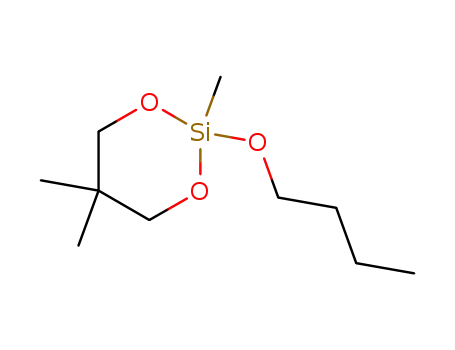 Molecular Structure of 84566-30-3 (1,3-Dioxa-2-silacyclohexane, 2-butoxy-2,5,5-trimethyl-)