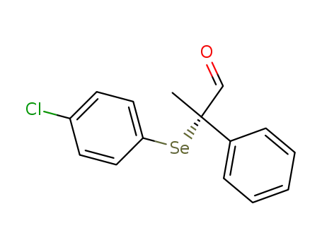 Molecular Structure of 121034-47-7 ((S)-2-(4-Chloro-phenylselanyl)-2-phenyl-propionaldehyde)