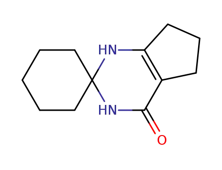 Molecular Structure of 58996-10-4 (4'-Oxo-spiro<cyclohexan-1,2'-1',2',3',4',5',6',7'-heptahydrocyclopenta-<d>pyrimidin>)