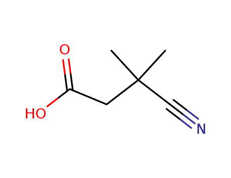 Molecular Structure of 99839-17-5 (3-cyano-3,3-dimethylpropanoic acid)