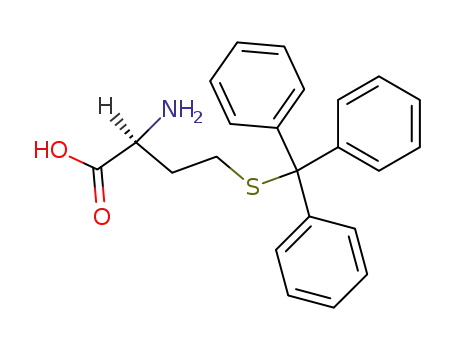 Molecular Structure of 69955-57-3 ((2S)-2-amino-4-(tritylsulfanyl)butanoic acid)
