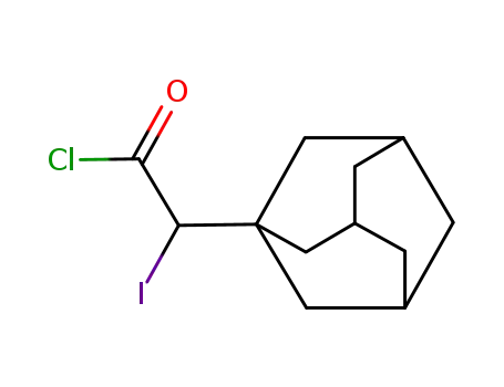 Molecular Structure of 98398-64-2 (Adamantan-1-yl-iodo-acetyl chloride)