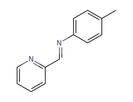 Molecular Structure of 42910-72-5 ((E)-4-methyl-N-(( pyridin-2-yl)methylene)aniline)