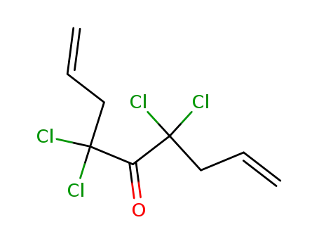 Molecular Structure of 119690-05-0 (4,4,6,6-Tetrachlornona-1,8-dien-5-on)