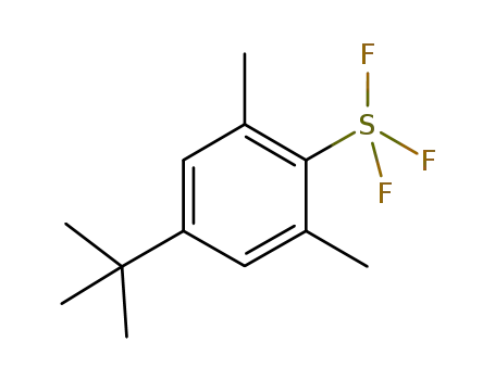Molecular Structure of 947725-04-4 (4-tert-Butyl-2,6-dimethylphenylsulfur Trifluoride)