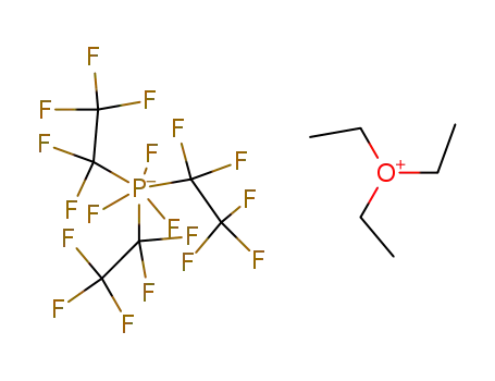 Molecular Structure of 945614-32-4 (triethyloxonium tris(pentafluoroethyl)trifluorophosphate)