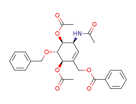 Benzoic acid (3S,4S,5S,6R)-4,6-diacetoxy-3-acetylamino-5-benzyloxy-cyclohex-1-enylmethyl ester
